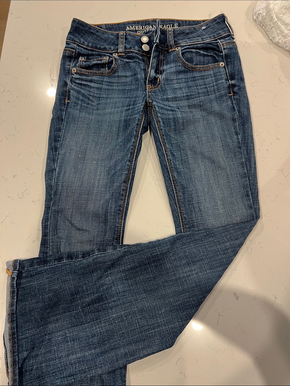 American Eagle Outfitters Women's Bootcut Jeans in Dark Blue Wash